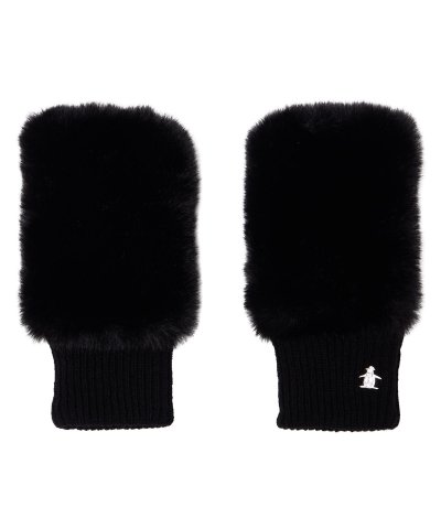 マンシングウェア Munsingwear フェイクファー＆ニットコンビハンドウォ