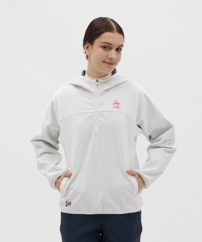 マンシングウェア MUNSINGWEAR 防風ストレッチフリース フーディーカッ