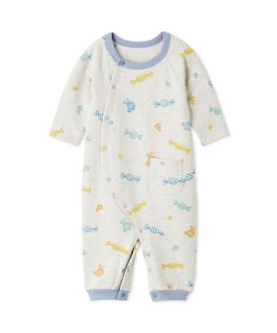 【BABY】新生児キャンディ柄2WAYオール