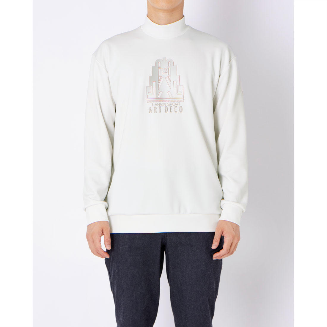 LANVINSPORT ランバン スポール LANVIN SPORT 【アールデコ100周年】長袖カット ホワイト 38 LANVINSPORT ランバン スポール LANVIN SPORT 【アールデコ100周年】長袖カット ホワイト 38