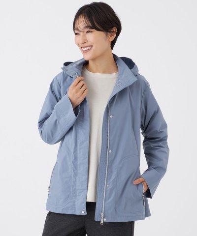 【カタログ掲載】【はっ水・マシンウォッシャブル】グレイスメモリーフーデッドブルゾ