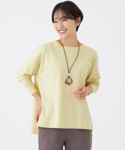 【ウォッシャブル】ラメハイゲージニットボートネックプルオーバー