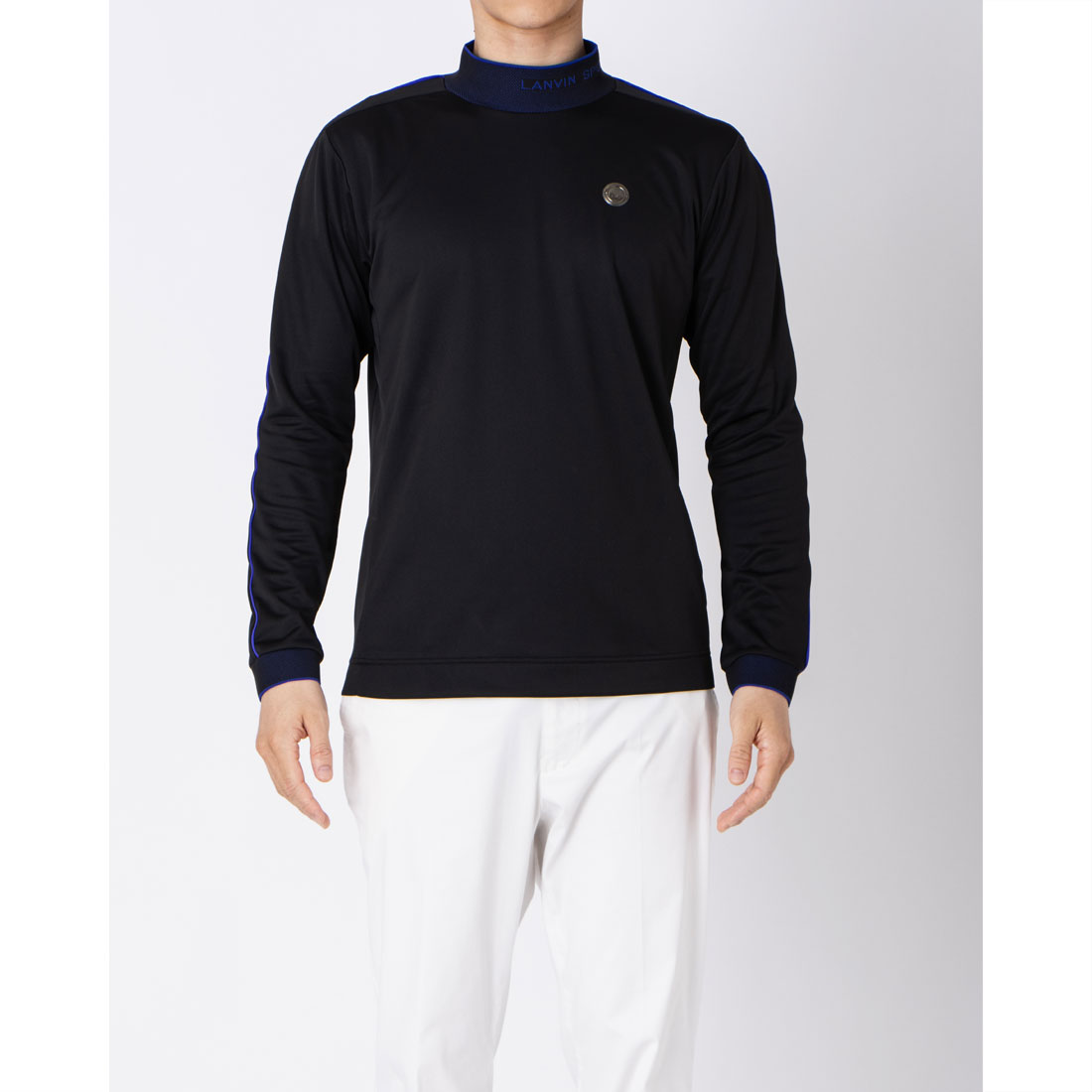 ランバン スポール LANVIN SPORT バックプリントモックネック長袖シャ