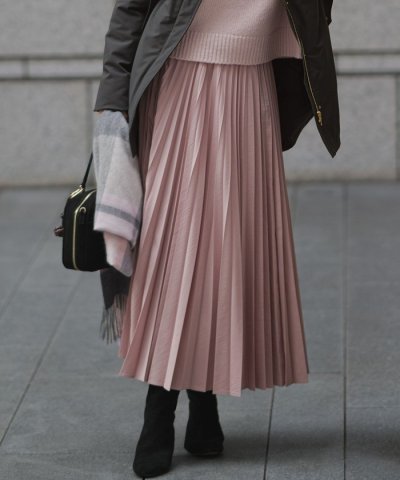 【見上愛さん着用/CanCam11月号掲載】パウダリータイプライター プリーツ