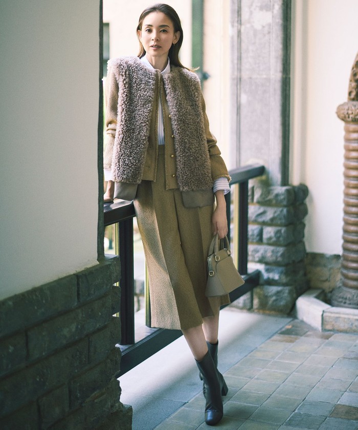 ベージュ系｜パンツ｜自由区 (Lサイズ)(ジユウクエル)｜阪急百貨店公式