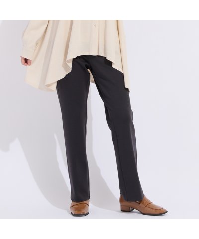 【L～４L】クロスウォームポンチパンツ　グレー