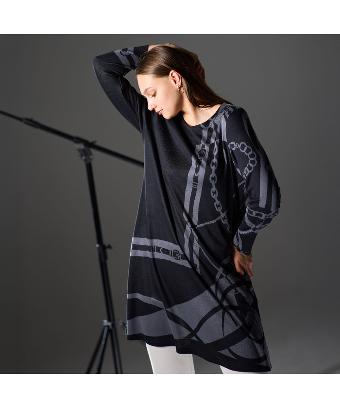 ブラック系｜カットソー・Tシャツ｜Liliane Burty(Lサイズ)(リリアン