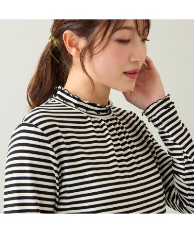 【大人気アイテム】【吸湿発熱】ラグウォームカットソー