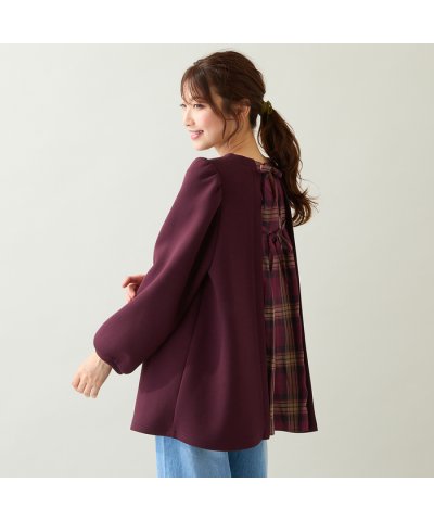 チェック切替プルオーバー