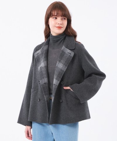 【WEB&一部店舗限定】ウールリバーショートPコート