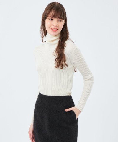 【LEE11月号掲載/蛯原友里さん着用】ウォッシャブルファインウールタートルニッ