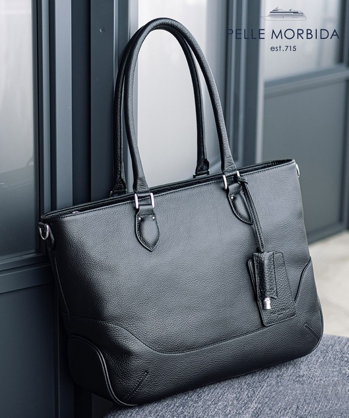 日本製【PELLE MORBIDA】2WAY シュリンクレザートートバッグ(508569391