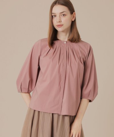 コットンナイロンストレッチブラウス