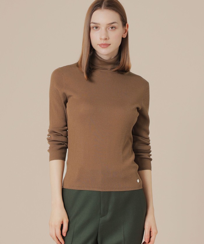 マッキントッシュロンドン モックネックニット ウール100% アイボリー