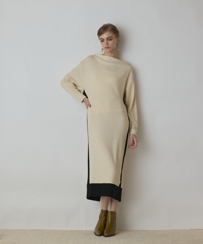 GRACECONTINENTAL バイカラーカットワンピース キナリ 36