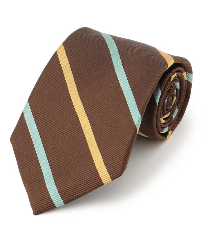 songaadon ネクタイ ネクタイ Herringbone＆stripe2 シルバー グレー ヘリンボーン