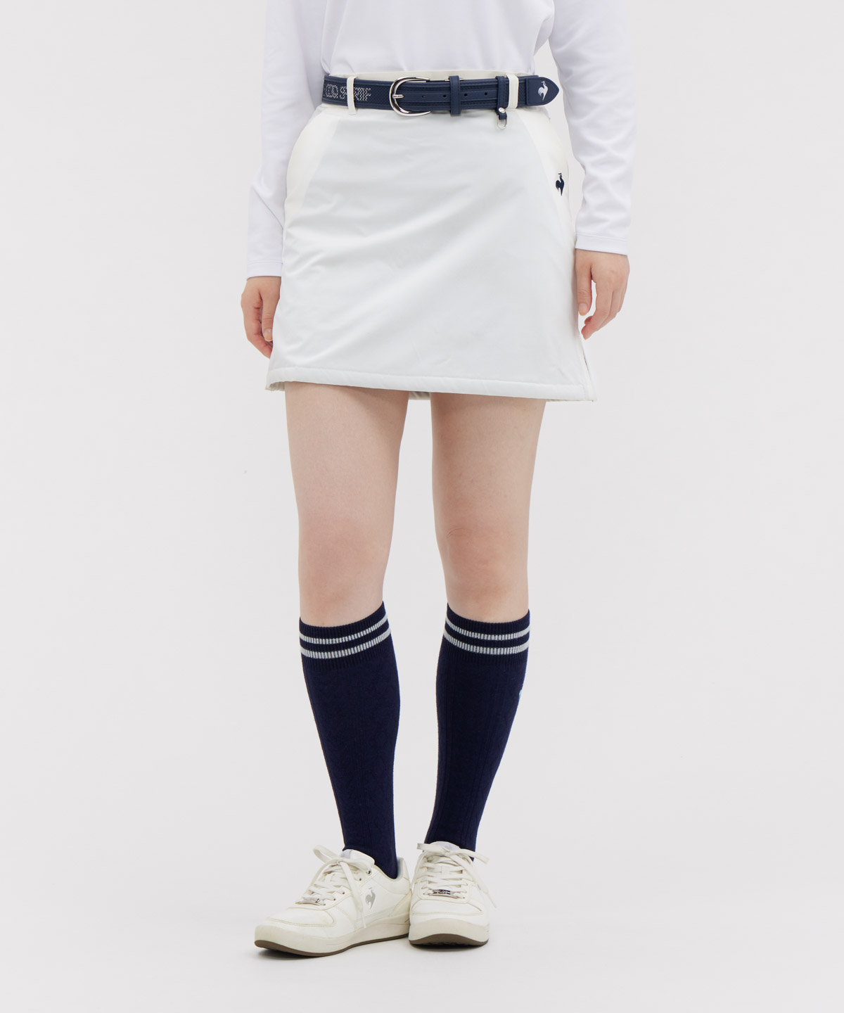 lecoqsportifgolf ルコックスポルティフ ゴルフ le coq sportif golf 総柄ウォー ホワイト M