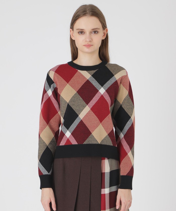 レッド系｜ニット・セーター｜BLUE LABEL CRESTBRIDGE(ブルーレーベル