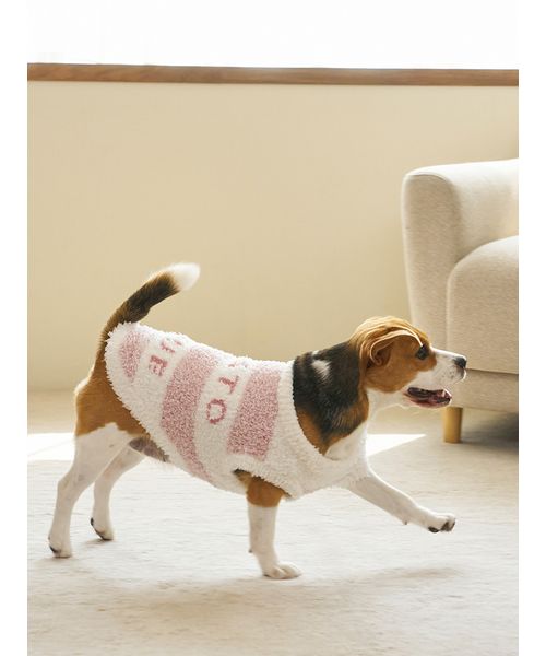 GELATOPIQUECAT & DOG 【CAT & DOG】ラージサイズジェラートメランジ2ボーダープルオーバー PNK XL GELATOPIQUECAT & DOG 【CAT & DOG】ラージサイズジェラートメランジ2ボーダープルオーバー PNK XL