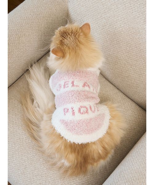 GELATOPIQUECAT & DOG 【CAT & DOG】ジェラートメランジ2ボーダープルオーバー PNK S GELATOPIQUECAT & DOG 【CAT & DOG】ジェラートメランジ2ボーダープルオーバー PNK S