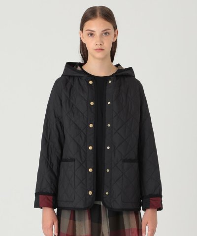 【一部店舗限定】クレストブリッジチェックキルティングショートコート