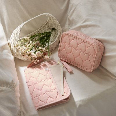 おむつポーチ ハートキルト