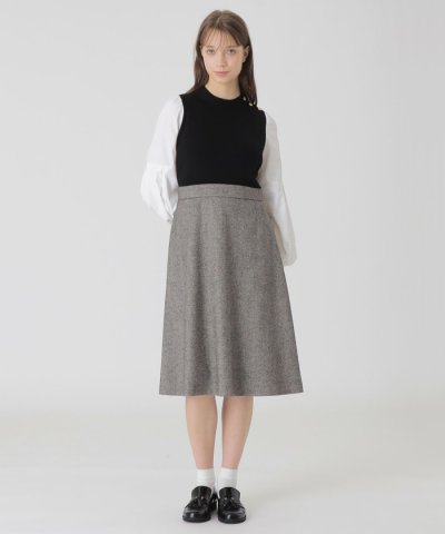 ツイードニットドッキングドレス