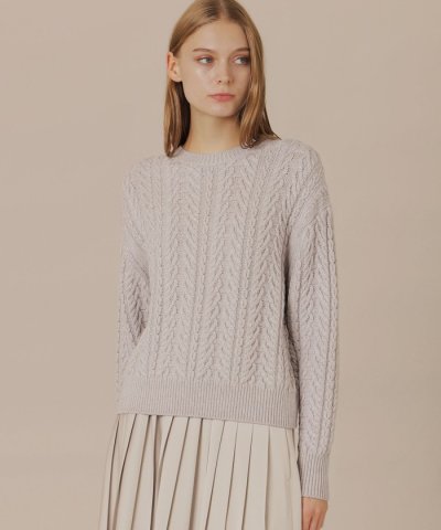 【婦人画報11月号掲載】ブリリアントニットケーブルプルオーバー