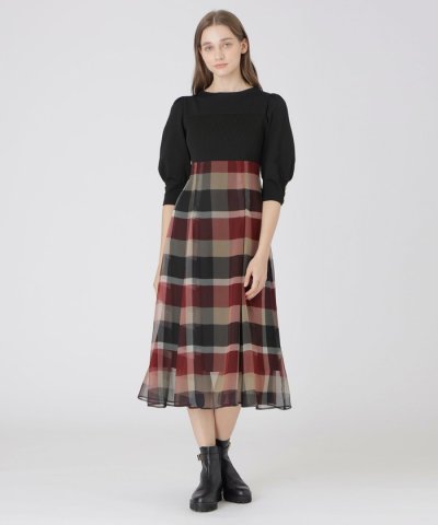 シフォンコンビドレス