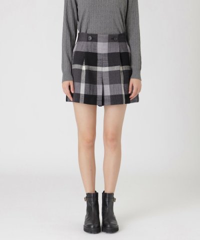 クレストブリッジチェックスラブプリペラキュロットパンツ