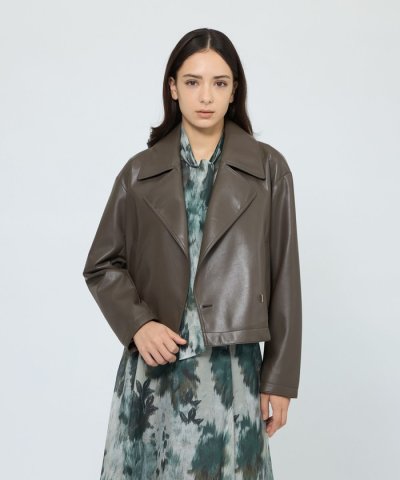 シンセティックレザー ライトジャケット