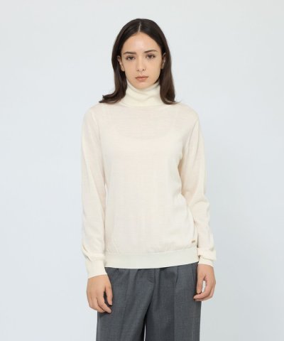 【WEB＆一部店舗先行販売】 ウォッシャブルウール　タートルネックニット