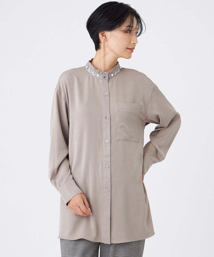 ベージュ系｜シャツ・ブラウス｜EVEX by KRIZIA(エヴェックス バイ