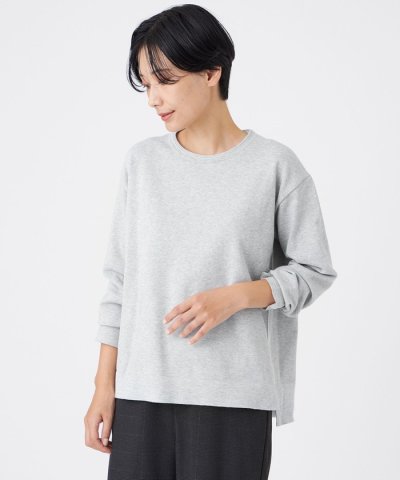 【マシンウォッシャブル】コットンブリッドニットプルオーバー