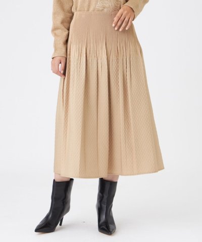 【カタログ掲載】【ウォッシャブル】ダイヤジャカードシャーリングスカート