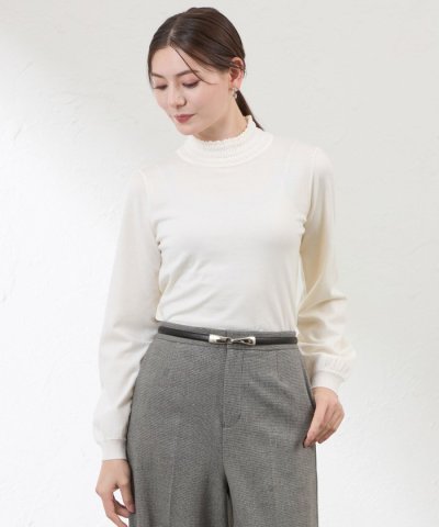 ライトバルキーシャーリングニット