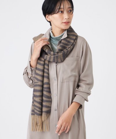 【ウォッシャブル】ジャカードウールストール