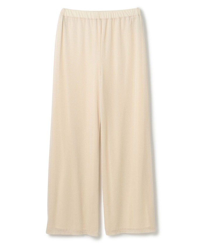 UNCRAVE 【洗濯機洗い可】シアーベロアリブ ギャザーパンツ エクリュ 2 UNCRAVE 【洗濯機洗い可】シアーベロアリブ ギャザーパンツ エクリュ 2