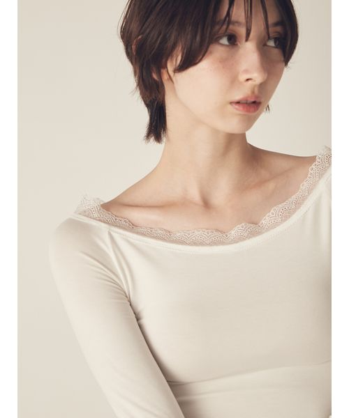 LILYBROWNLingerie 【LILY BROWN Lingerie】メルティヒートオフショルダー WHT F LILYBROWNLingerie 【LILY BROWN Lingerie】メルティヒートオフショルダー WHT F