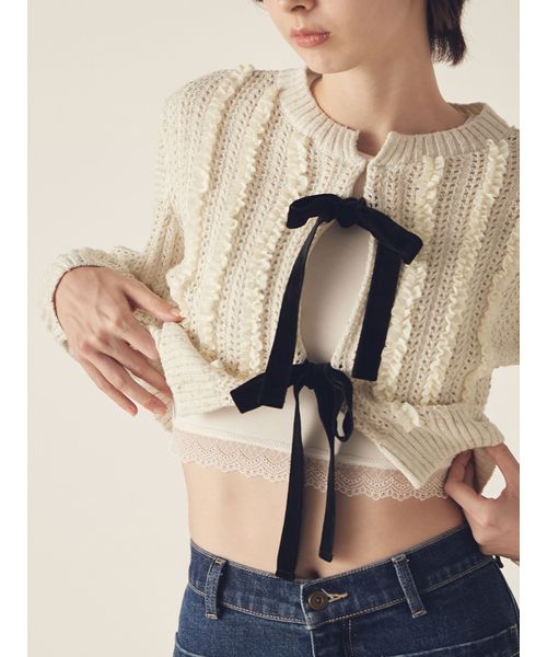 LILYBROWNLingerie 【LILY BROWN Lingerie】メルティヒートクルーネック WHT F LILYBROWNLingerie 【LILY BROWN Lingerie】メルティヒートクルーネック WHT F