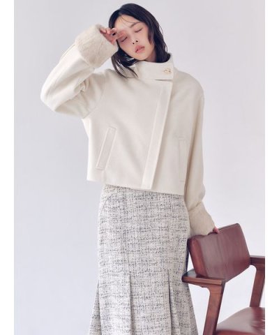 袖ファー2wayコート