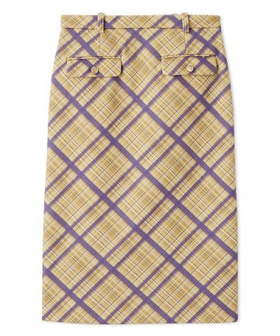 ウーリーチェックミディスカート