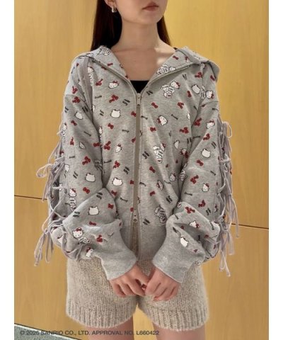 【HELLO KITTY】レースアップパーカー