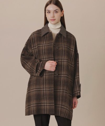 【WEB・一部店舗限定】【ROSLEY/ロズリー】ウールリバーチェックコート