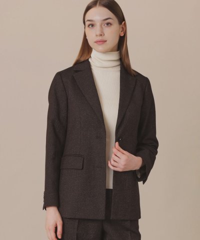 【WEB・一部店舗限定】ウールヘアラインストライプジャケット