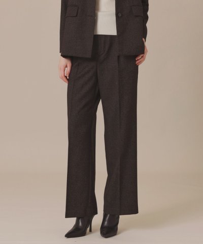 ウールヘアラインストライプパンツ