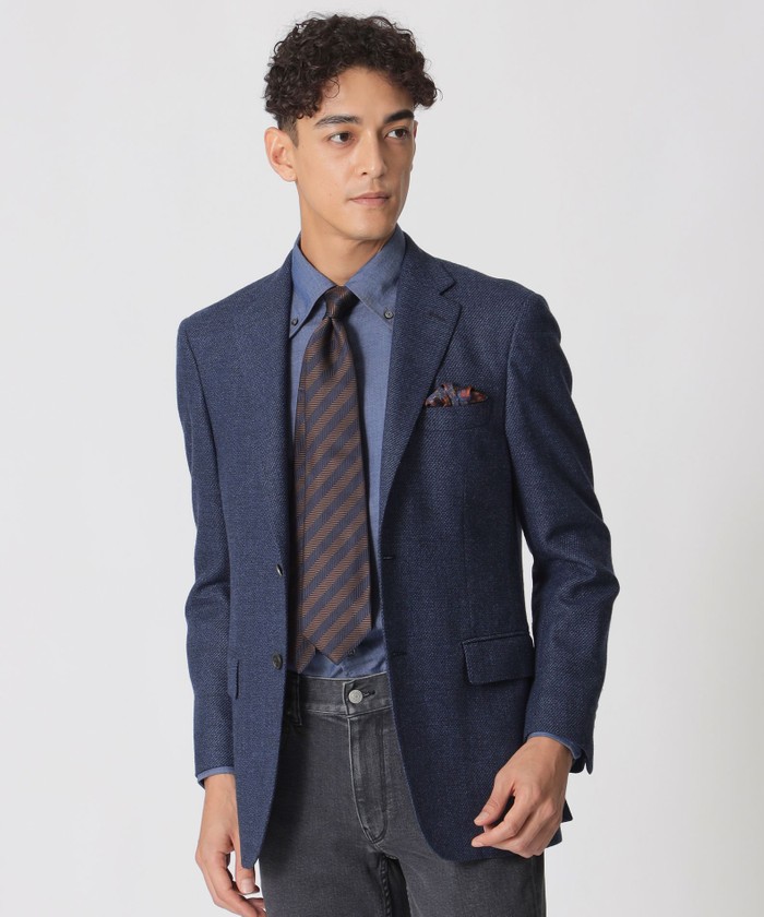 美品　ポールスチュアート　メンズS STUART'S TRAVELER」ハイスペックウールジャージ