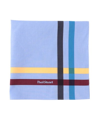 カラーラインプリントハンカチ