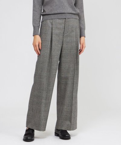 【eclat掲載】グレンチェック　パンツ