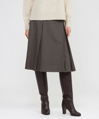 【防しわ性】ライトミルドストレッチ　スカート